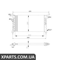 Радіатор охолодження двигуна NRF 50551