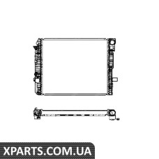 Радіатор системи охолодження MERCEDES ATEGO 1017 A NRF 50587