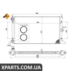 Радіатор NRF 50592