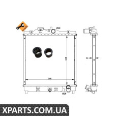 Pадиатор охлаждения NRF 506750