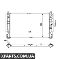Pадиатор охлаждения VW T4 1.9-2.5TDI NRF 509515