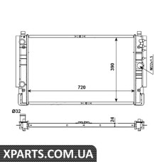 Радіатор охолодження VW T4 1.9-2.5TDI NRF 509515