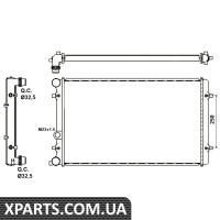 Радіатор охолодження Skoda Octavia/VW Golf IV 1.4-2.8/1.9TDI Economy Class NRF 509529A