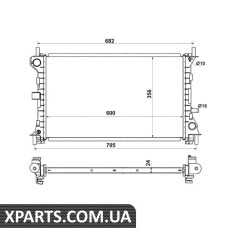 Радіатор NRF 509638