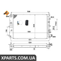 Pадиатор охлаждения двигателя EASY FIT NRF 514436