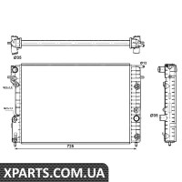 Pадиатор охлаждения Opel Omega B 2.0-3.0 94-03 NRF 519689