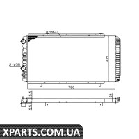 Радіатор охолодження Citroen Jumper/Fiat Ducato/Peugeot Boxer 94-AC Economy Class NRF 52062A