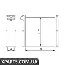 Радіатор печі Opel Vectra A-95 NRF 52219