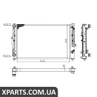 Радіатор охолодження NRF 529504A