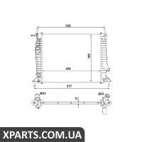 Радіатор NRF 53028