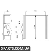 Радіатор обігрівача салону NRF 53204