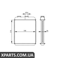 Pадиатор отопителя NRF 53215