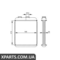 Радіатор обігрівача NRF 53215