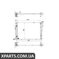 Радіатор охолодження NRF 53342