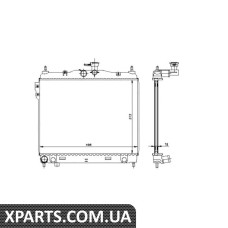 Радіатор системи охолодження NRF 53361