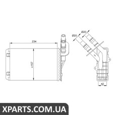 Радіатор печі NRF 53382