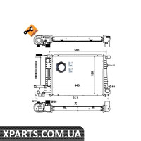Радіатор охолодження двигуна NRF 53426