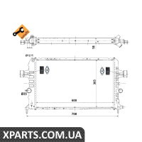 Радіатор охолодження NRF 53442