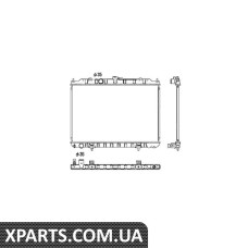 Pадиатор системы охлаждения двигателя NRF 53452