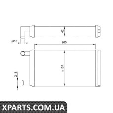 Радіатор печі MB 207-410D 86-94 NRF 53555