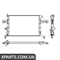 Радіатор охолодження Opel Astra G/Zafira A 1.4-1.8 16V 98-05 NRF 53628