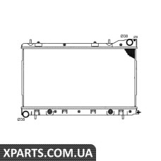 Радіатор охолодження Subaru Forester 2.0-2.5 02- NRF 53711