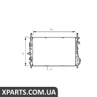 Pадиатор двигателя NRF 53741