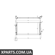 Радіатор охолодження двигуна NRF 53742