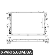 Радіатор охолодження VW T5 1.9TDI NRF 53796