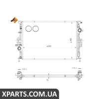 Радіатор охолодження двигуна EASY FIT NRF 53811