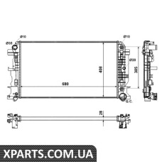 Радіатор охолодження MB Sprinter 06-+/-AC АКПП NRF 53833