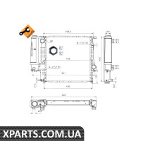 Радіатор охолодження NRF 53849