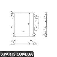 Радіатор охолодження двигуна NRF 53910