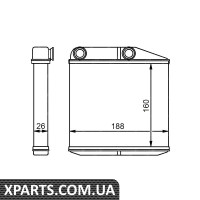 Радіатор обігрівача салону NRF 54213