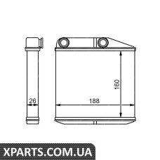 Радіатор обігрівача салону NRF 54213