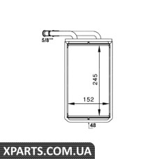 Радіатор обігрівача салону NRF 54234