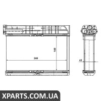 Pадиатор печки NRF 54235