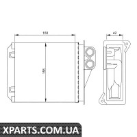 Pадиатор печки NRF 54236