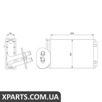 Радіатор печі VW T4 90-03-AC NRF 54247