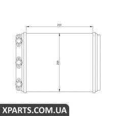 Pадиатор печки NRF 54249