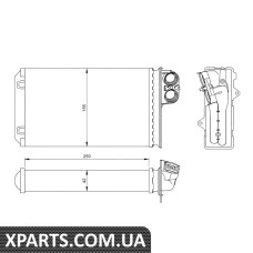 Pадиатор отопителя NRF 54250