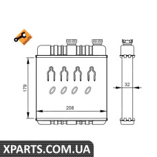 Радіатор печі NRF 54279