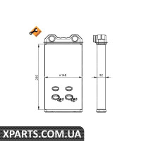 Pадиатор печки Renault Trafic 1.9/2.0/2.5dci 01- NRF 54300
