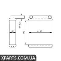 Pадиатор печки MB Sprinter TDI NRF 54306