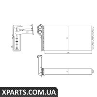Pадиатор печки MB Sprinter/VW LT TDI 96-06 NRF 54320