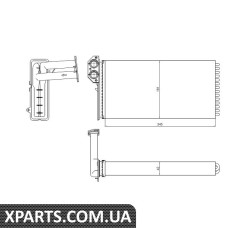 Радіатор печі MB Sprinter/VW LT TDI 96-06 NRF 54320