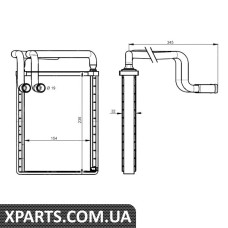 Радіатор обігрівача NRF 54336