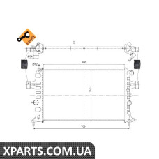 Радіатор охолодження NRF 54668