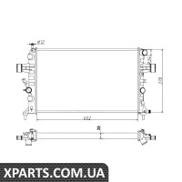 Радіатор охолодження NRF 54668A