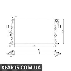 Pадиатор охлаждения NRF 54668A